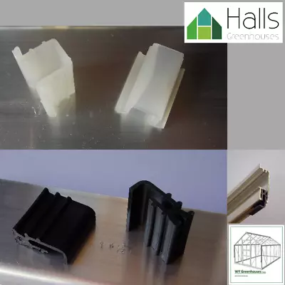 £5.98 • Buy Greenhouse Parts Spares Halls,AGL,Gardman Anti Lift & Bottom Sliders 2 Pair