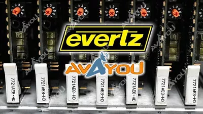 Evertz 7721AE8-HD HD/SD-SDI 8 AES (16 Channel) Audio Embedder MUX +3RU • $180