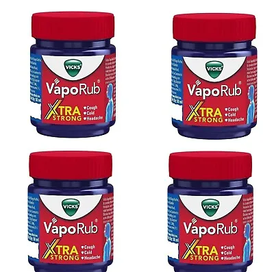 Vicks VapoRub Xtra Strong For Cough Cold And Headache 50 Ml - Pack Of 4 • $26.95