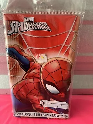 Lot Of 5 Marvel's SPIDERMAN Plastic TABLECOVERS 54”x84” Birthday Rectangular New • $19.99