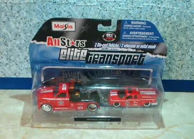 Maisto Elite Transport 1:64  Maisto Wrecker With 2004 Ford F-150 Red Long Beach • $17.99