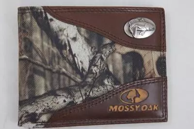 ZEP PRO SALTWATER REDFISH Drum Mossy Oak Camo Bifold Wallet Tin Gift Box • $44