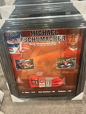 Michael Schumacher Personally Signed & Framed Glove Top Rated Seller With A COA • $895.73