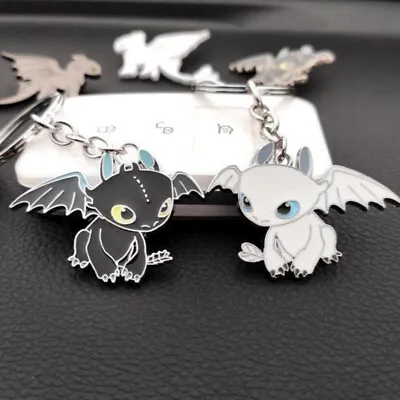 1pair Black Dragon Necklace How To Train Your Dragon Toothless Couple Pendant • £4.79