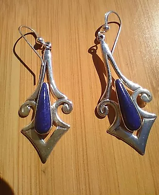 Jay King DTR Mine Finds Blue Lapis Earrings 925 • $39