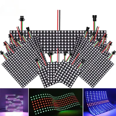 1~5Pcs WS2812B Digital LED Flexible Individually Addressable Panel Module • $75.47