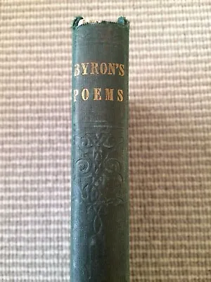 Poems By Lord Byron With His Memoirs. 1850s. • £18