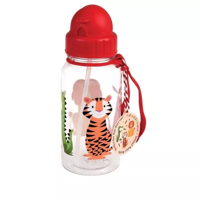 Rex London Kids Bottle With Drinking Straw 500 ML Diameter 7 CM Height 19 CM • £17.84