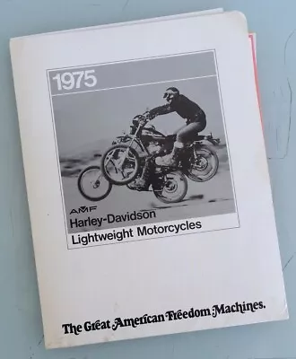 1975 Harley Davidson Press Pack Brochure Book Catalog Poster/s Fl Fx Amf Sx Xl • $89.95