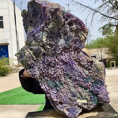 76.42LB Beautiful Natural Purple Grape Agate Chalcedony Crystal Mineral Specimen • $12527.25