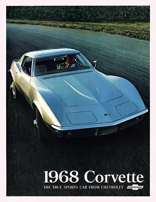 1968 Chevrolet Corvette Sports Car Vintage Advertising Poster • $18
