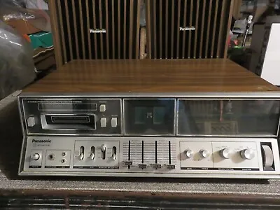 Vintage Panasonic 4 Channel 8 Track Center With FM/AM/FM Stereo & 2 Speakers • $200