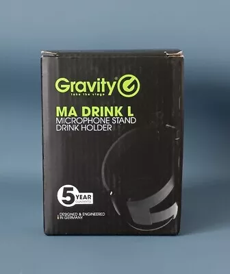 Gravity MA DRINK L Large Drinks Holder For Microphone Stand Pint Glass Heavy Dut • £10