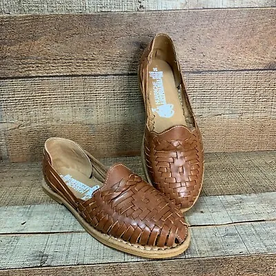 Women's Huarache Artisanal Mexican Sandals Genuine Leather Traditional Sandalias • $32.78