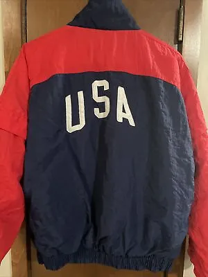 Usa Olympics Vintage Champion Authentic Apparel Jacket Size M • $50