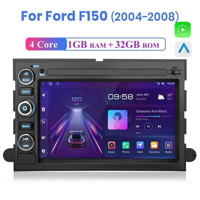 7  Car Stereo Radio For Ford F150 2004-2008 Android 12 CarPlay GPS Navi WIFI DAB • $144.99