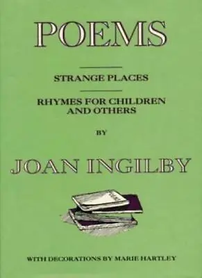 £4.32 • Buy Poems By Joan Ingilby,Joan Ingilby, Marie Hartley