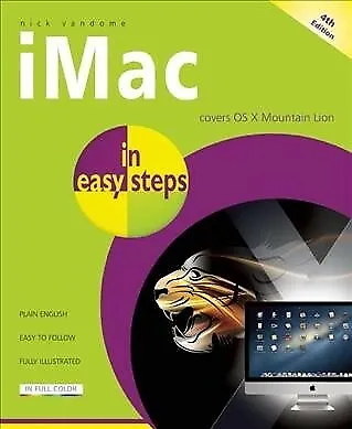 IMac In Easy Steps : Covers OS X Mountain Lion Paperback By Vandome Nick L... • $25.84