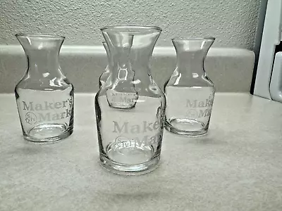 Maker's Mark Glasses Carafe Lot Of 4 Glasses • $25