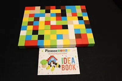 PicassoTiles 1” Magnetic Puzzle Cubes 108 Piece Magnet Construction Building Set • $14.99