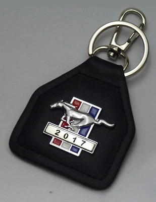 $17.50 • Buy 2017 Ford Mustang  Real Leather Keyring / Keyfob