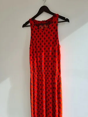 $30 • Buy Tigerlily Maxi Dress Sz 8 10 S Red Stretch Boho Beach Bohemian