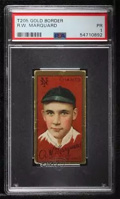 1911 T205 Sweet Caporal Red Back Rube Marquard PSA 1 HOF • $285