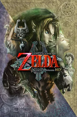 Legend Of Zelda Twilight Princess HD Switch Wii U POSTER MADE IN USA - EXT334 • $13.48