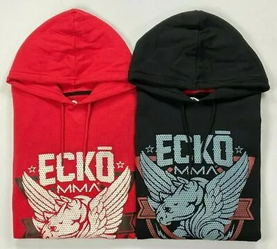 Men's Ecko MMA Scoop Bottom Thermal Shirt With Hood • $24.99