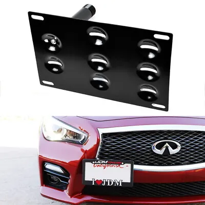 Front Bumper Tow Hook License Plate Mounting Bracket Holder For Nissan Infiniti • $24.29