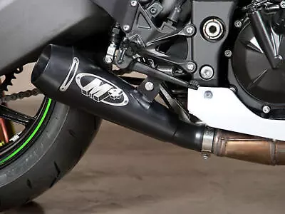 Black GP Slip On Exhaust M4 KA9722-GP For 08-10 Kawasaki ZX10R • $393.95