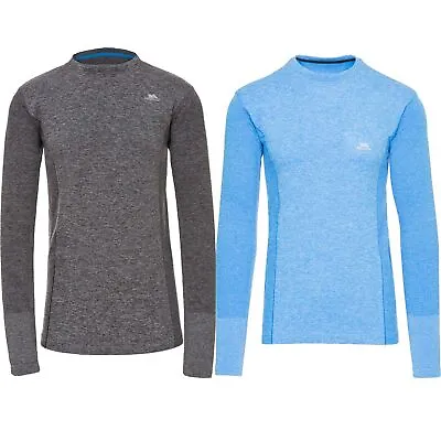 Trespass Timo Mens Active Long Sleeve Top Reflective Workout Running Jumper • £22.99