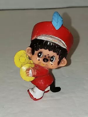 Vintage Monchhichi Sekiguuchi Monkey Marching Band Cymbal Player PVC Figure • $9