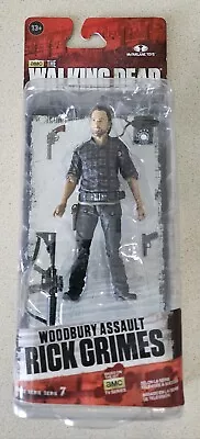 The Walking Dead TV Series 7 Woodbury Assault RICK GRIMES 5” McFarlane Figure • $15