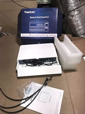YuanLey 4-Port PoE Switch Gigabit- Waterproof Outdoor Ethernet Unmanaged Network • $34