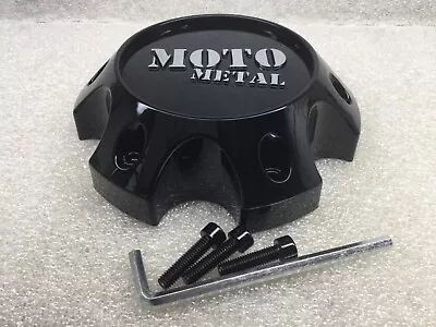 Moto Metal Gloss Black Center Cap 6 Lug 6x5.5 Rim 1079L145MO3GB-H42 • $24