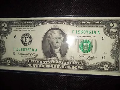 $2 Dollar Bill 1976 Serie F Uncirculated • $20