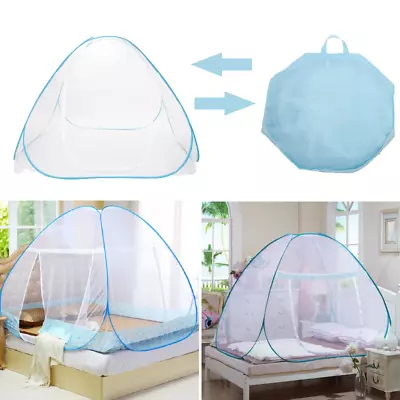 Foldable Yurt Netting For Bed Portable Mosquito Net Protect WBottom Single Door  • $35.14