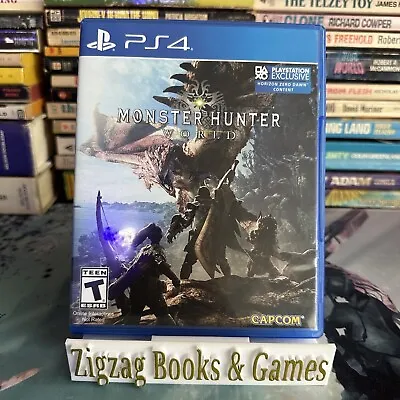 Monster Hunter World Sony PlayStation 4 PS4 Action RPG Video Game Capcom • $7.15