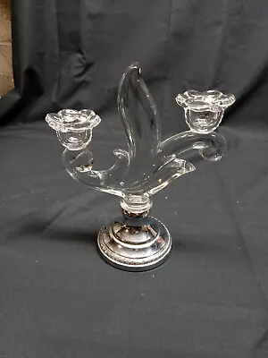 $25 • Buy Vintage Farber Bros KROME KRAFT Candlestick Holder 
