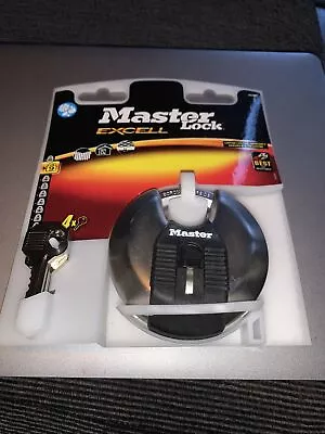 Master Lock Excell M50D Disc PadLock With 4 Keys Security Level 9 • £17