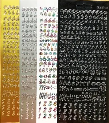 £1.79 • Buy Alphabet & Numbers Peel Off Sticker Sheet Lower Case Letters Card Making Craft