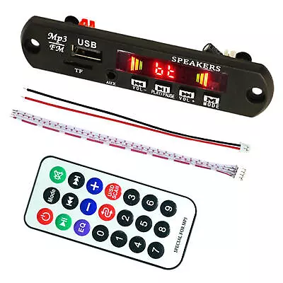 Car FM Radio Module Bluetooth Speaker MP3 Decoder Board USB Music MP3 • £8.39