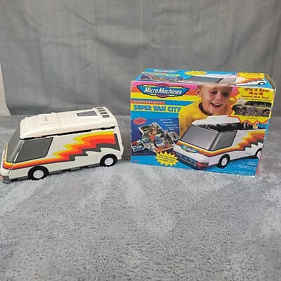 Micro Machines Super Van City Playset Galoob 1991 Mostly Complete With Box • $71.99
