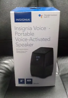 Insignia Voice - Portable Wi-Fi/Bluetooth Voice Activated Speaker W/Google Asst. • $33.33