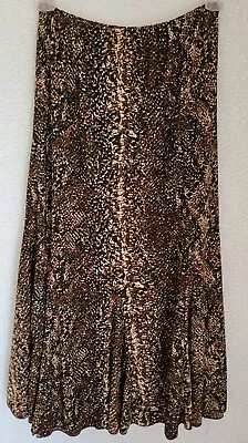 Metro Wear Skirt Size M Womens Brown White Black • $33.24