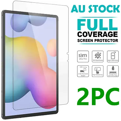 2x Tempered Glass Screen Protector Samsung Galaxy Tab A 10.1  A7 Lite S7+ PLUS • $13.99