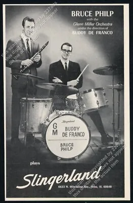 1967 Bruce Philip Buddy De Franco Photo Slingerland Drums Drum Vintage Print Ad • $9.99
