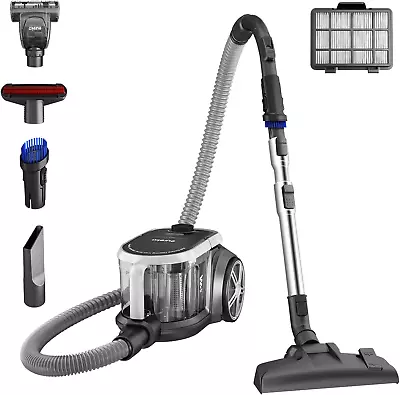 Bagless Canister Vacuum Cleaner Lightweight Vac For Carpets And Hard Floors • $106.69