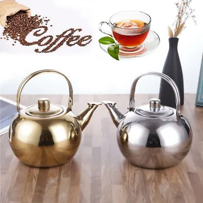 $12.95 • Buy Stainless Steel Tea Kettle Teapot Induction Whistling Stovetop Kitchen Supplies